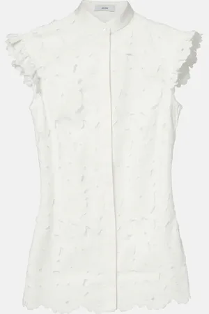 Erdem Camisa de mezcla de algodón