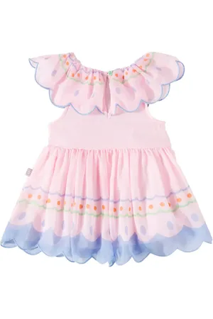 Stella McCartney Bebé - vestido de tul con volantes