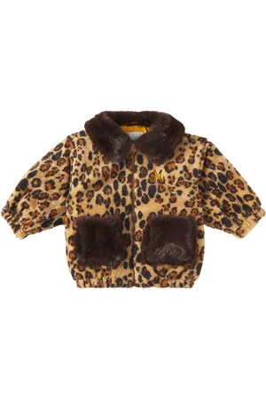 Mini Rodini Chaqueta de pelo sintético estampada