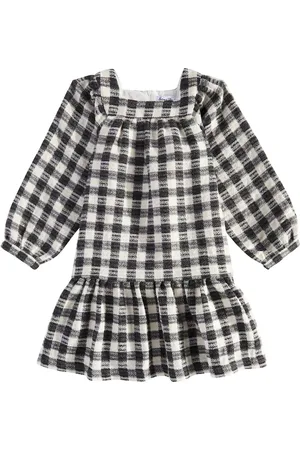 Tartine Et Chocolat Vestido de mezcla de lana y algodón a cuadros