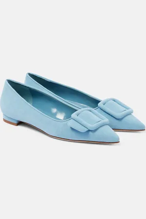Manolo Blahnik Bailarinas Maysalepumpflat de ante
