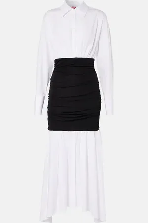 Staud Vestido camisero Ellis de algodón