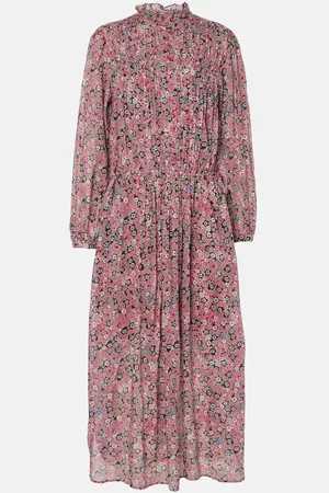 Marant Etoile Vestido midi Dalida en gasa de algodón