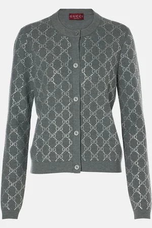 Gucci Cárdigan de lana adornado