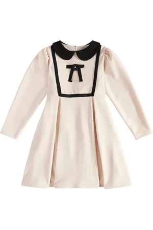 PATACHOU Vestido plisado con detalle de lazo