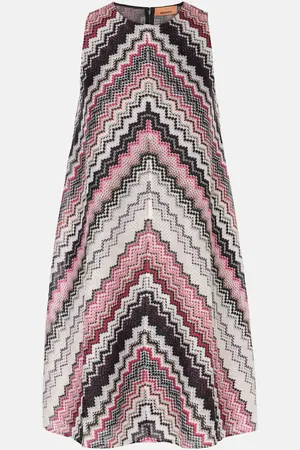 Missoni Vestido corto metalizado en zigzag