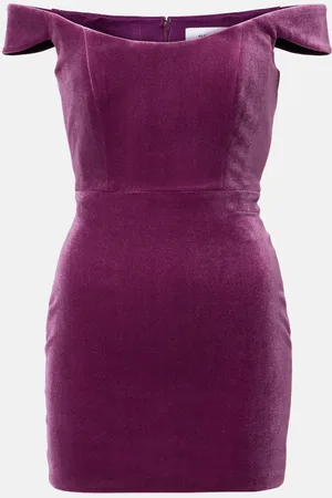 ALEX PERRY Vestido bustier de terciopelo