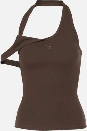 Courrèges Courrèges Tank top de mezcla de algodón