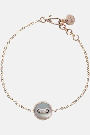 Pomellato Brazalete Pom Pom Dot de oro rosa de 18 ct con diamantes y nácar