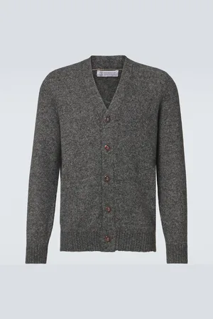 Brunello Cucinelli Cárdigan de mezcla de algodón y alpaca