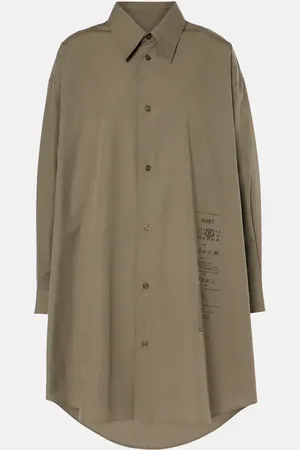 Maison Margiela Vestido camisero de algodón