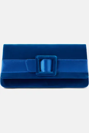 Manolo Blahnik Clutch Maygot de terciopelo con satén