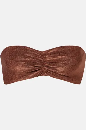 Jade Swim Top de bikini bandeau Terry