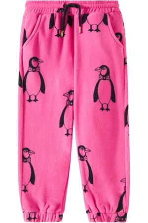 Mini Rodini Pantalones Penguin de forro polar
