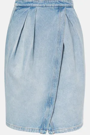 DRIES VAN NOTEN Falda midi de denim