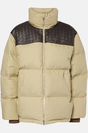 Bottega Veneta Chaqueta de plumas con piel Intrecciato