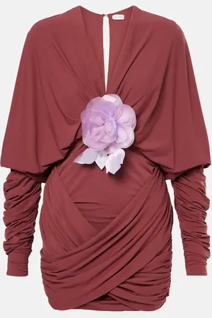 MAGDA BUTRYM Vestido corto de jersey con aplique floral