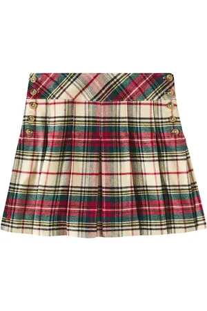 Ralph Lauren Falda de algodón a cuadros