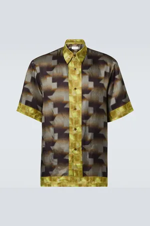 DRIES VAN NOTEN Camisa bowling estampada