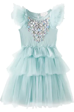 Tutu Du Monde Vestido Glittering Glaciers de tul adornado