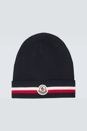 Moncler Gorro de lana con logo