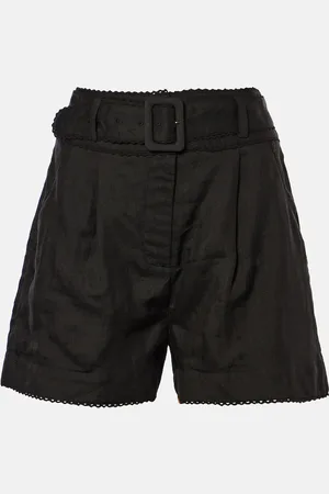 VERONICA BEARD Shorts Hobbes de ramio de tiro alto