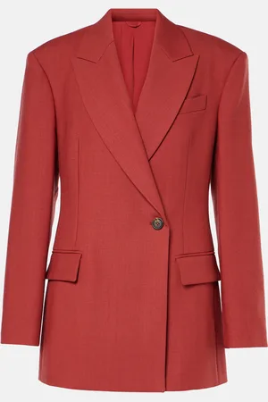 Brunello Cucinelli Blazer de sarga de lana virgen