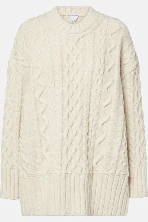 Bottega Veneta Jersey trenzado Aran de mezcla de lana