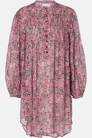 Marant Etoile Vestido Danael de gasa de algodón