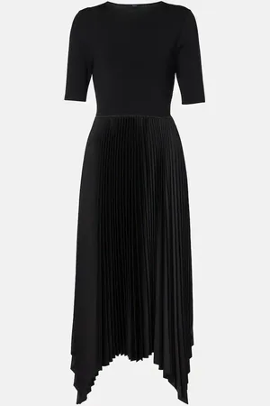 Joseph Vestido midi Darno plisado