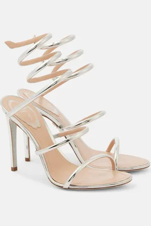 RENE CAOVILLA Sandalias Cleo 105 de piel metalizada