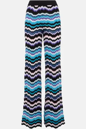 Missoni Pantalones flared en zigzag de tiro alto