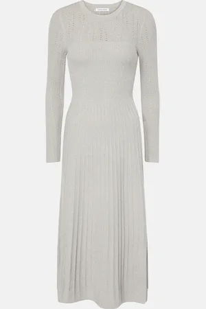 VERONICA BEARD Vestido midi Nami de lamé