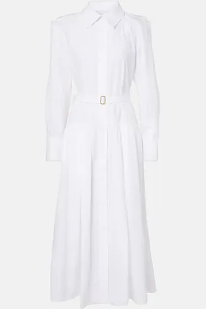 Patou Vestido camisero de popelín de algodón
