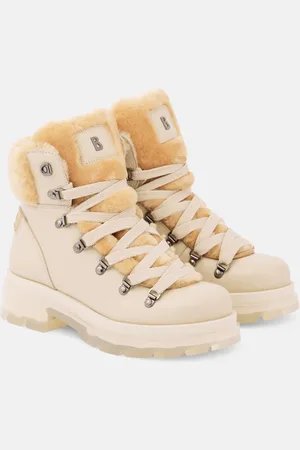 Bogner Botines de piel con borrego