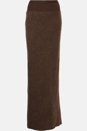 Rick Owens Falda larga Coda de lana