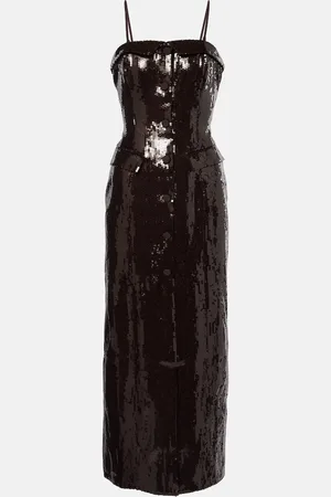 ROTATE Vestido midi con lentejuelas