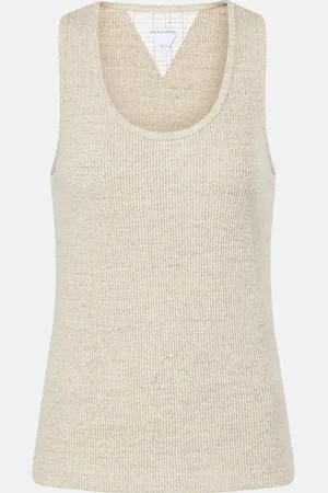 Bottega Veneta Tank top acanalado de algodón