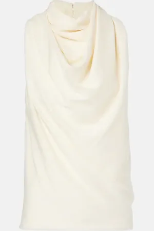 Altuzarra Top Sleary de crepé drapeado