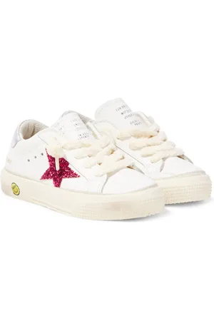Golden Goose Zapatillas May de piel con glitter