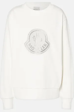 Moncler Sudadera de jersey de algodón con logo