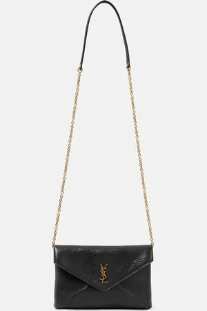 Saint Laurent Cartera con cadena Cassandre Small de piel