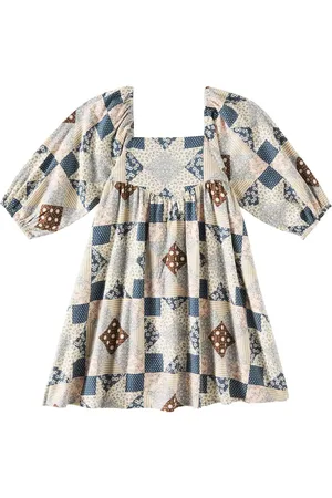 Rylee + Cru Vestido Cassidy de lino y algodón