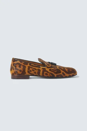 Tom Ford Mocasines Nicolas de pelo de becerro estampados