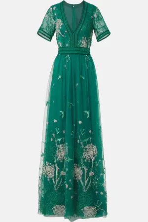 Costarellos Vestido de fiesta con bordados florales