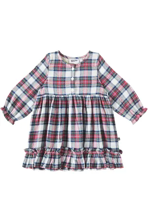 Molo Vestido Cele de algodón a cuadros