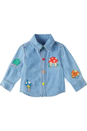 Stella McCartney Bebé - camisa de algodón bordada