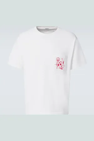 BODE Camiseta Hoop de algodón bordada