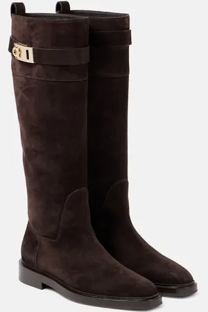 Salvatore Ferragamo Botas altas Hug de ante
