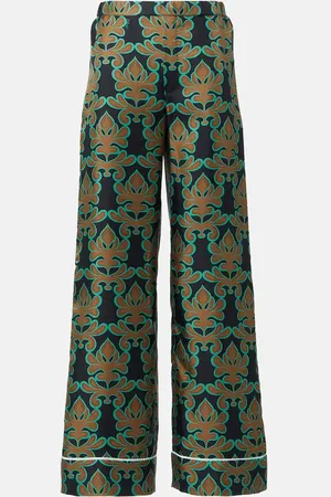 La DoubleJ Pantalones de pijama Herald de seda
